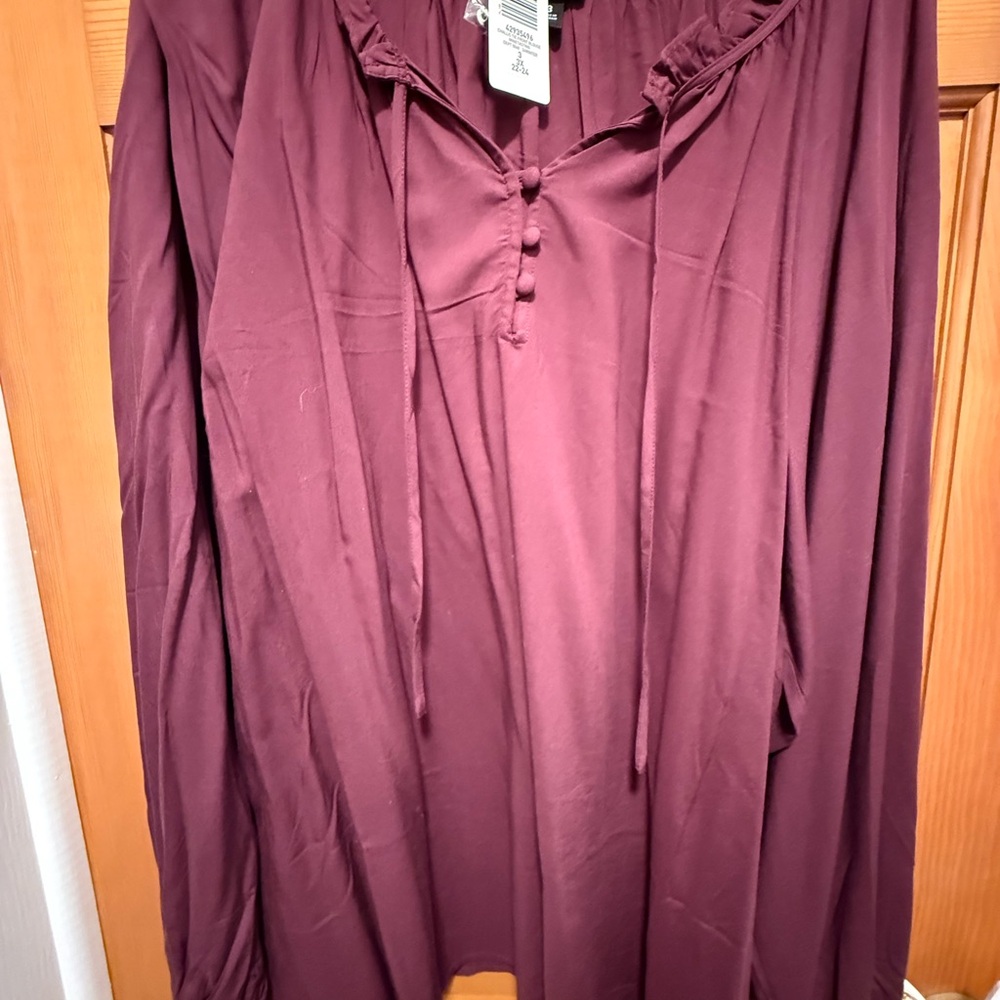 Torrid Burgundy Blouse